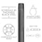 Ace Trading - Nipple STZ Industries 1 in. MIP each X 1 in. D MIP Black Steel 6 in. L Nipple 300UP1X6 - alternate 8